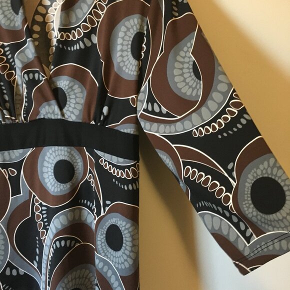 Y2K Carol Rose Retro 70s Groovy Tie Up Wrap Top Made in USA - Picture 6 of 16